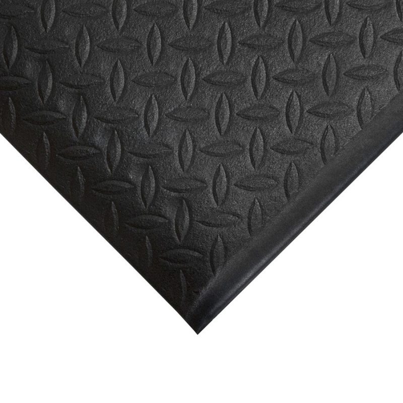 Černá gumová protiskluzová protiúnavová průmyslová rohož - 90 x 60 x 0,9 cm (cena za 1 ks)
