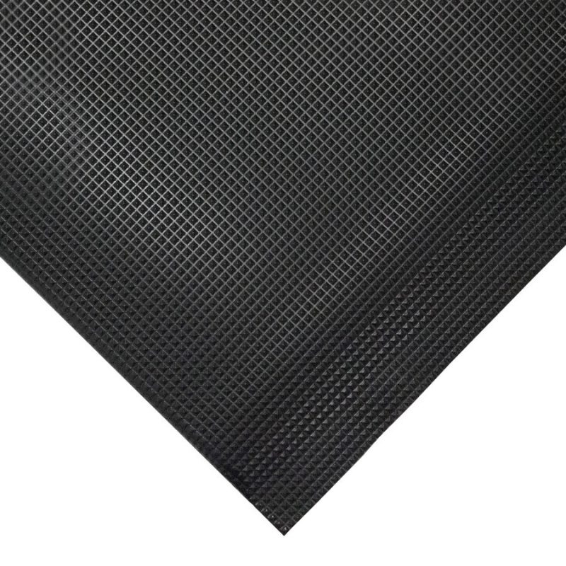 Černá gumová protiskluzová protiúnavová průmyslová rohož - 90 x 60 x 1 cm (cena za 1 ks)