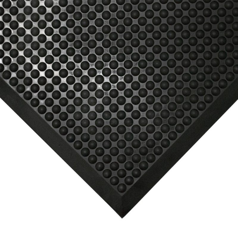 Černá gumová protiúnavová průmyslová rohož - 90 x 60 x 1,5 cm (cena za 1 ks)