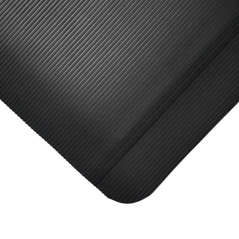 Černá gumová protiúnavová průmyslová rohož - 90 x 60 x 1 cm (cena za 1 ks)