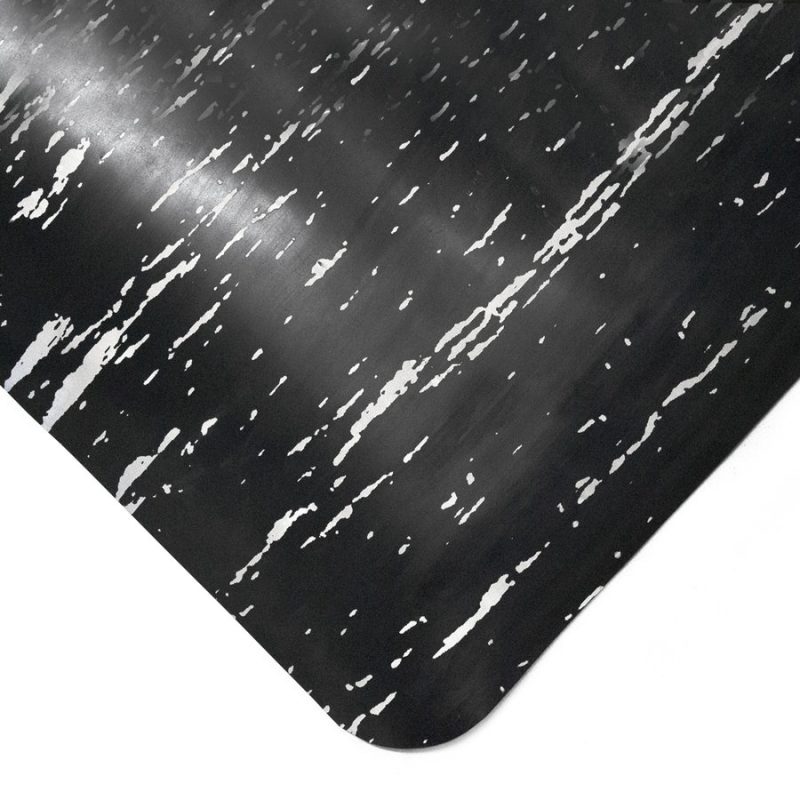 Černá gumová protiúnavová průmyslová rohož - 90 x 60 x 1,4 cm (cena za 1 ks)