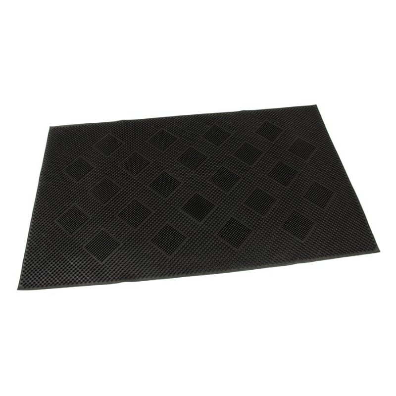 Gumová vstupní kartáčová rohož Squares - 75 x 45 x 0,7 cm (cena za 1 ks)