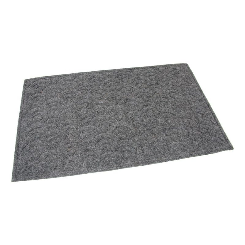 Antracitová textilní vstupní rohož Circles - 75 x 45 x 1 cm (cena za 1 ks)