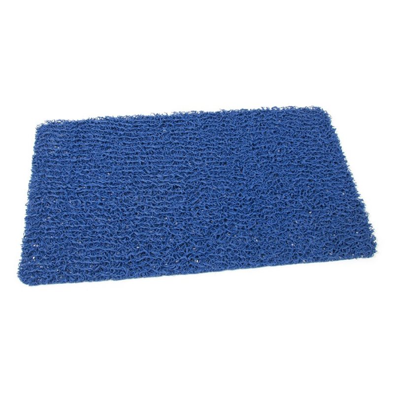 Modrá protiskluzová sprchová obdélníková rohož Spaghetti - 59,5 x 35 x 1,2 cm (cena za 1 ks)