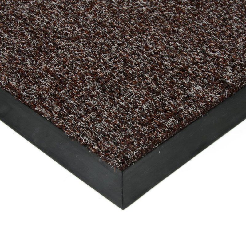 Tmavě hnědá textilní zátěžová čistící rohož Catrine - 50 x 80 x 1,35 cm (cena za 1 ks)
