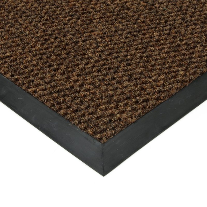 Hnědá textilní zátěžová vstupní čistící rohož Fiona - 50 x 80 x 1,1 cm (cena za 1 ks)
