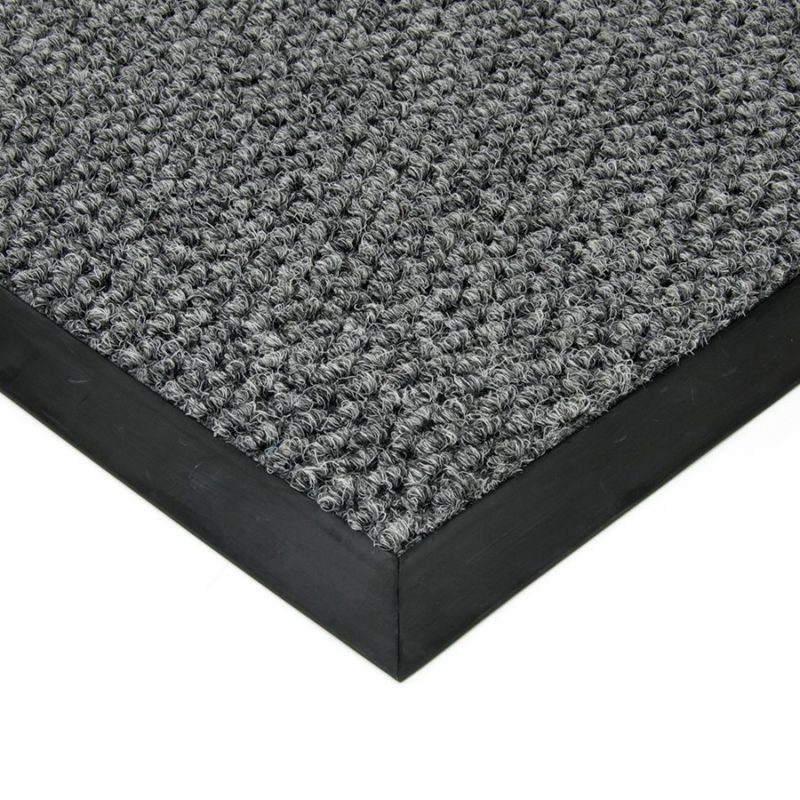 Šedá textilní zátěžová vstupní čistící rohož Fiona - 50 x 80 x 1,1 cm (cena za 1 ks)