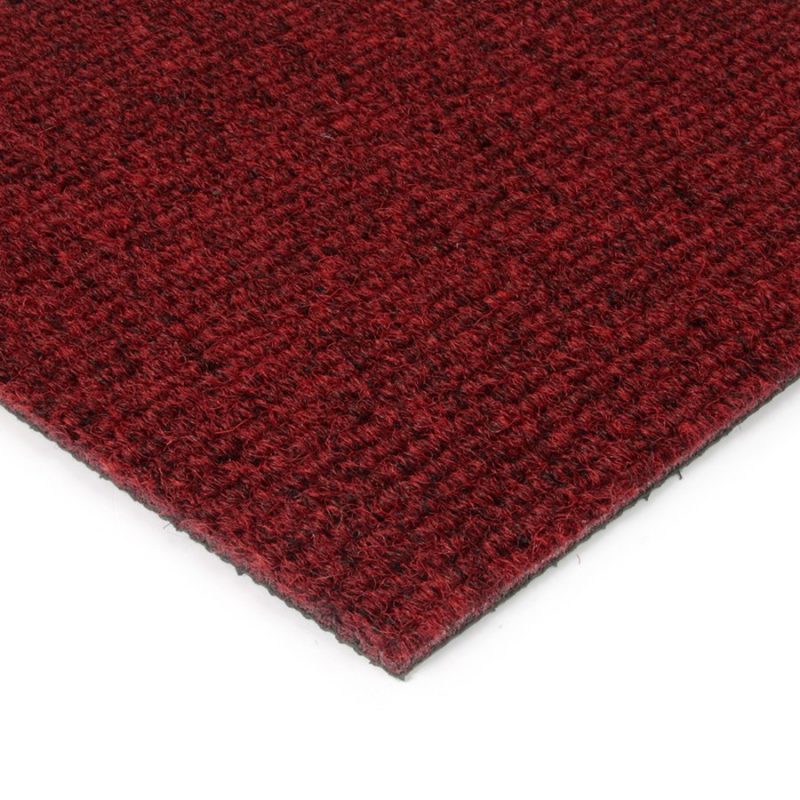 Červená kobercová vnitřní čistící zóna Catrine - 200 x 200 x 1,35 cm (cena za 1 ks)