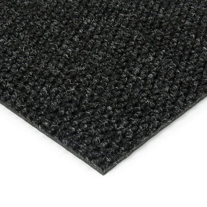 Černá kobercová zátěžová vnitřní čistící zóna Fiona - 200 x 200 x 1,1 cm (cena za 1 ks)