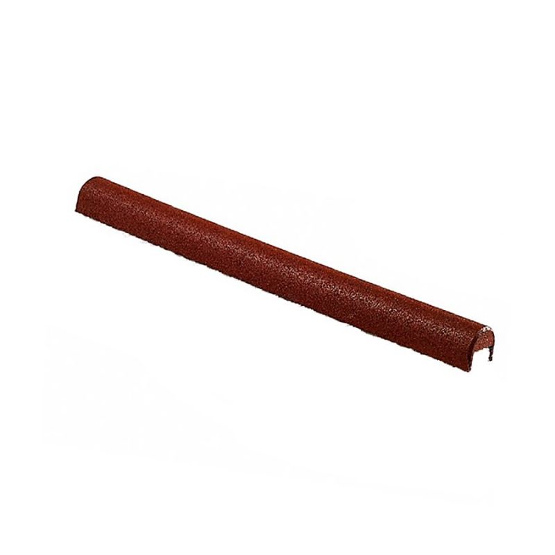 Červený gumový kryt obrubníku - délka 100 cm, šířka 10 cm a výška 10 cm (cena za 1 ks)