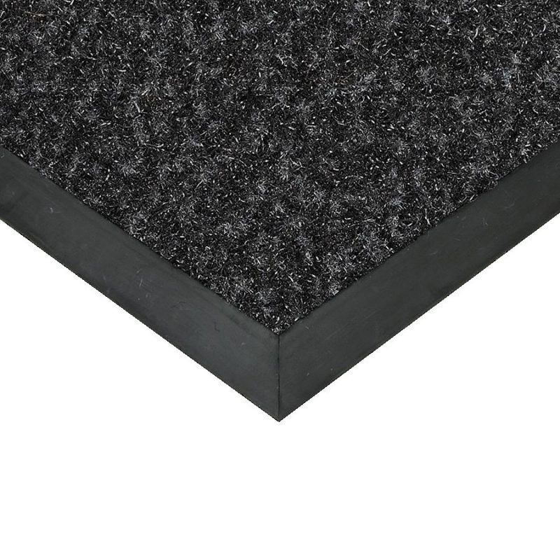 Černá textilní vstupní vnitřní čistící rohož Valeria - 50 x 80 x 0,9 cm (cena za 1 ks)