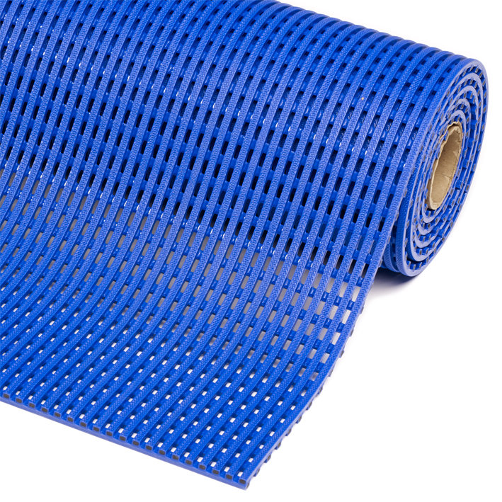 Modrá bazénová protiskluzová rohož Akwadek - 10m x 60 cm x 1,2cm (cena za 1 ks)