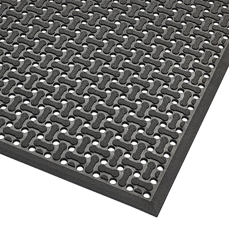 Černá oboustranná protiskluzová rohož Superflow XT, Nitrile - 91 x 152 x 0,85 cm (cena za 1 ks)