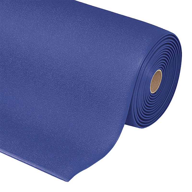 Modrá protiúnavová průmyslová rohož Sof-Tred - 91 x 60 x 0,94 cm (cena za 1 ks)