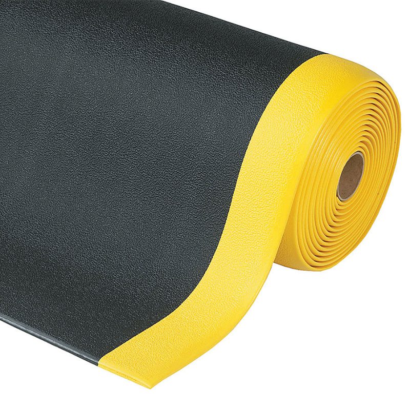 Černo-žlutá protiúnavová průmyslová rohož Sof-Tred - 91 x 60 x 0,94 cm (cena za 1 ks)