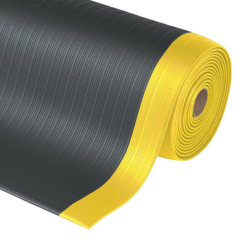 Černo-žlutá protiúnavová průmyslová rohož Airug - 91 x 60 x 0,94 cm (cena za 1 ks)