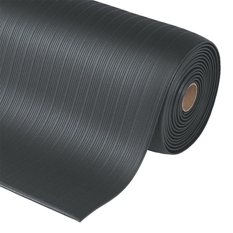 Černá protiúnavová průmyslová rohož Airug, Plus - 1830 x 60 x 0,94 cm (cena za 1 ks)
