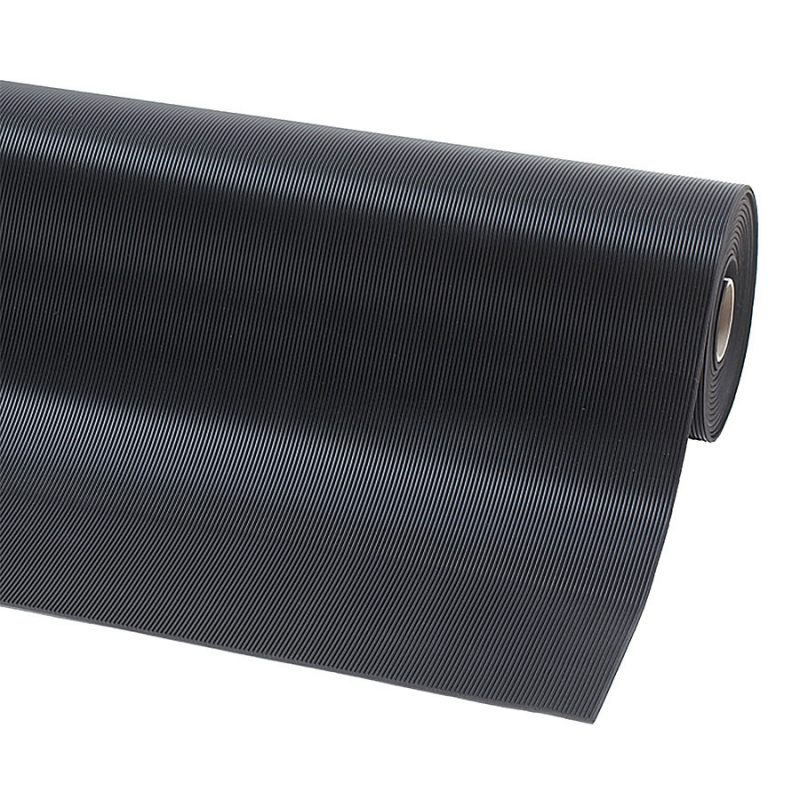 Černá průmyslová olejivzdorná rohož Rib ‘n’ Roll RS - 1000 x 100 x 0,3 cm (cena za 1 ks)