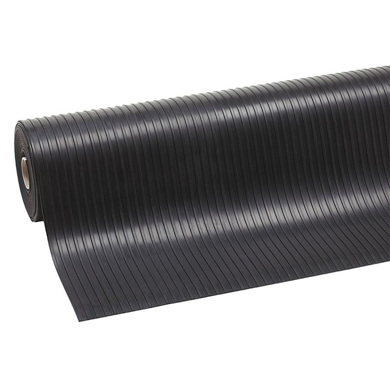Černá průmyslová rohož Rib ‘n’ Roll - 1000 x 100 x 0,3 cm (cena za 1 ks)