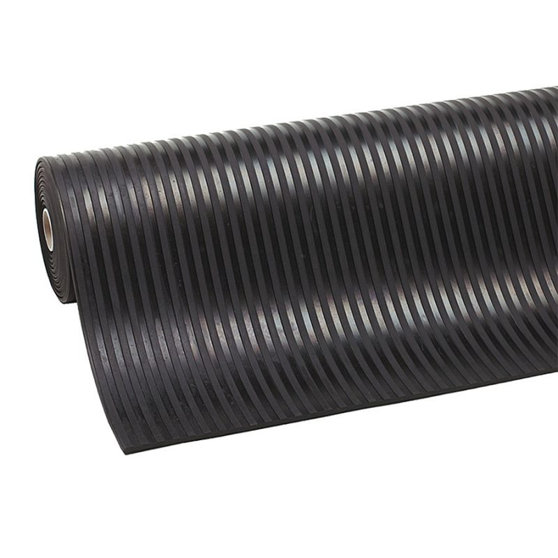 Černá průmyslová rohož Rib ‘n’ Roll - 1000 x 120 x 0,6 cm (cena za 1 ks)