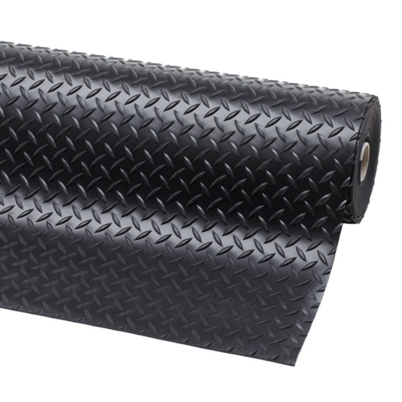 Černá protiskluzová rohož Diamond Plate Runner - 2280 x 91 x 0,47 cm (cena za 1 ks)