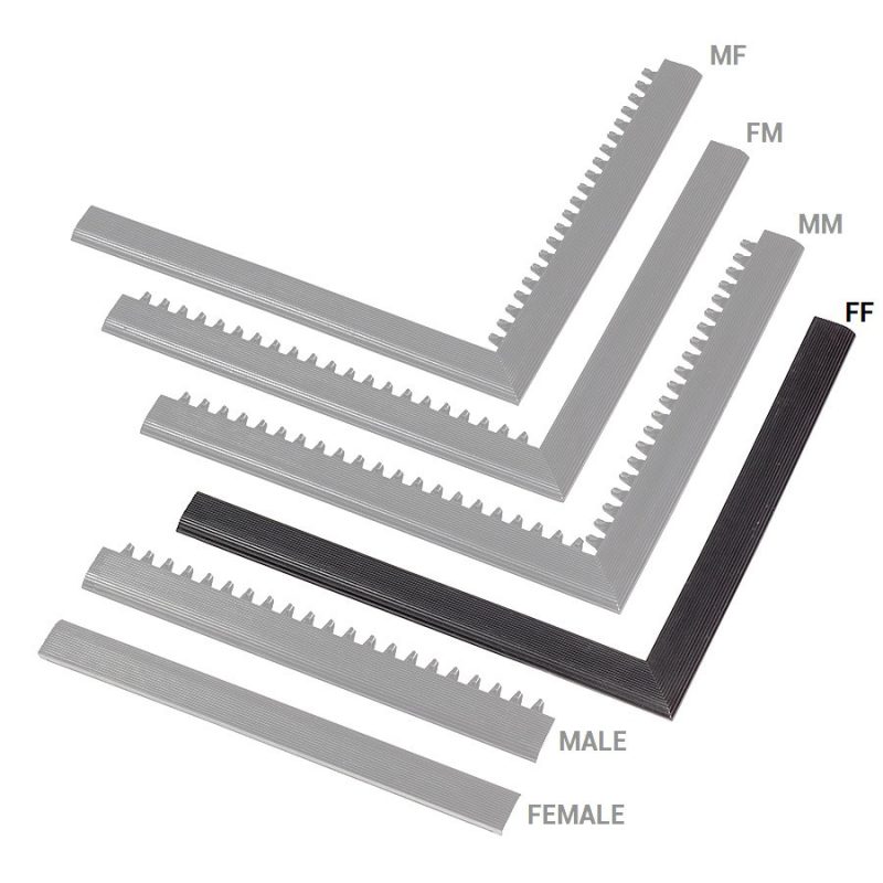Černá náběhová hrana samice MF Safety Ramps D12/C1,2 Nitrile - 100 x 5 cm""""""" (cena za 1 ks)