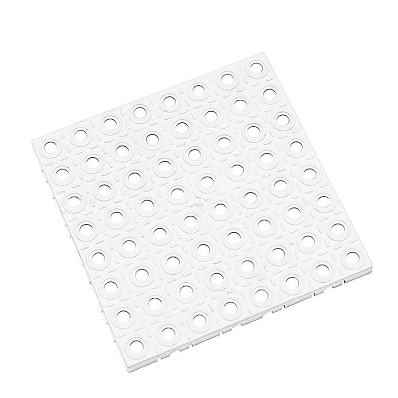 Bílá plastová modulární dlaždice AT-STD, AvaTile - 25 x 25 x 1,6 cm (cena za 1 ks)