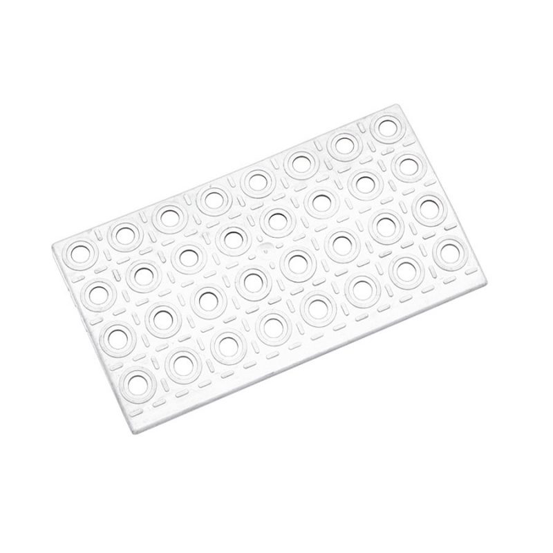 Bílý plastový nájezd AT-STD, AvaTile - 25 x 13,7 x 1,6 cm (cena za 1 ks)