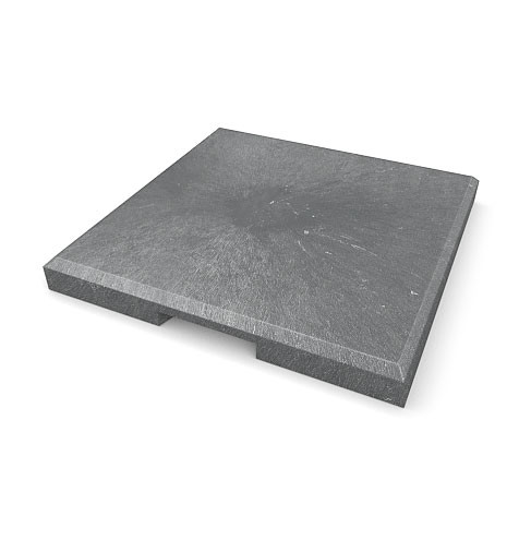 TRANSFORM Dlažba terasová hladká - EMA, 400 × 400 × 40 mm, šedá (cena za 1 ks)