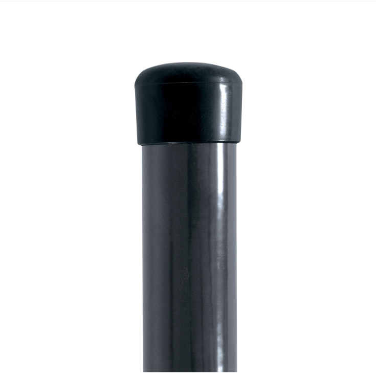 Sloupek kulatý IDEAL Zn + PVC 2000/48/1,5mm RAL 7016, bez příchytky napínacího drátu (cena za 1 ks)