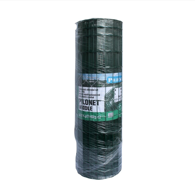 Svařovaná síť Zn + PVC PILONET MIDDLE 600/50x100/25m - 2,2mm, zelená (cena za 1 m)