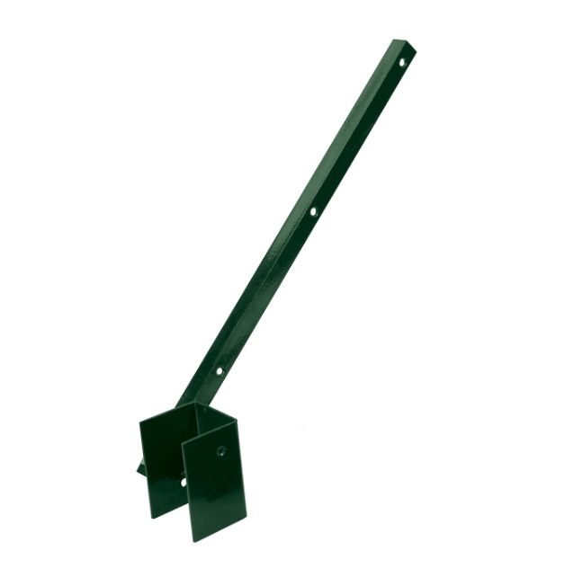 Bavolet Zn + PVC na čtyřhranný sloupek 60x60mm, jednostranný, vnitřní, zelený (cena za 1 ks)