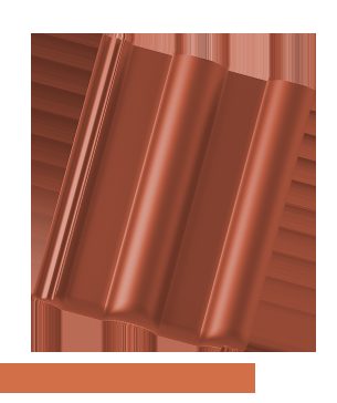 Betonová střešní taška Bramac Classic Aerlox Ultra rubínově červená (cena za 1 ks)