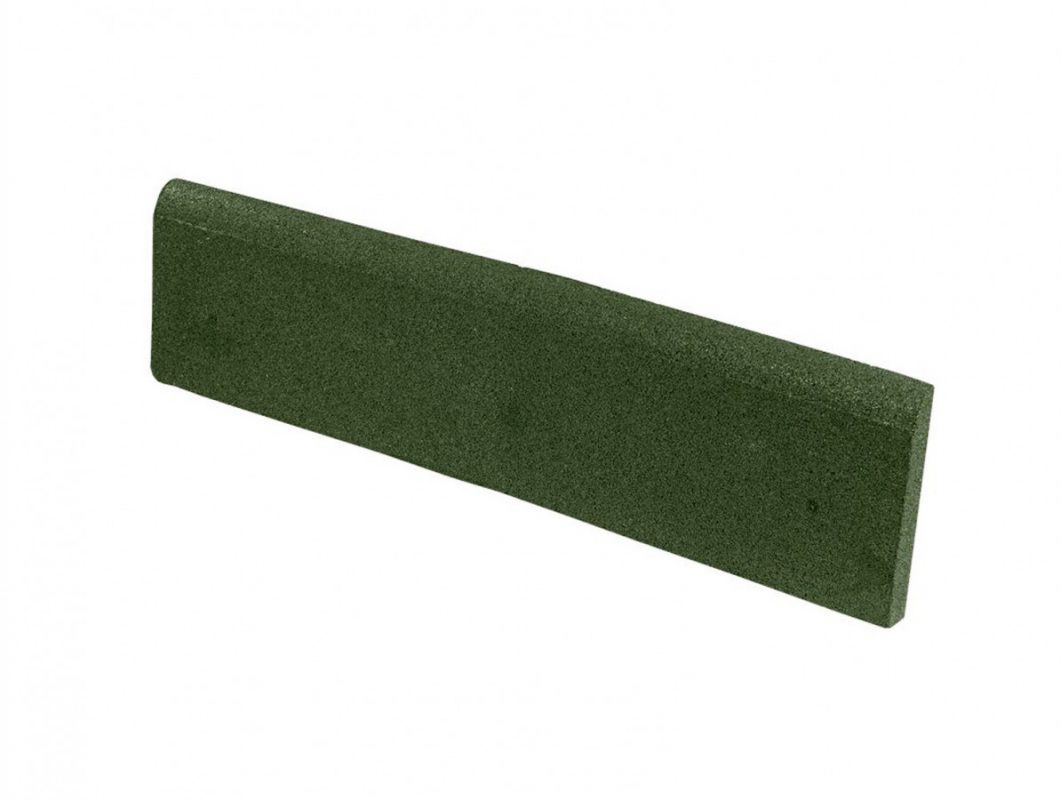 Gumový obrubník nájezdový - zelená (cena za 1 ks)