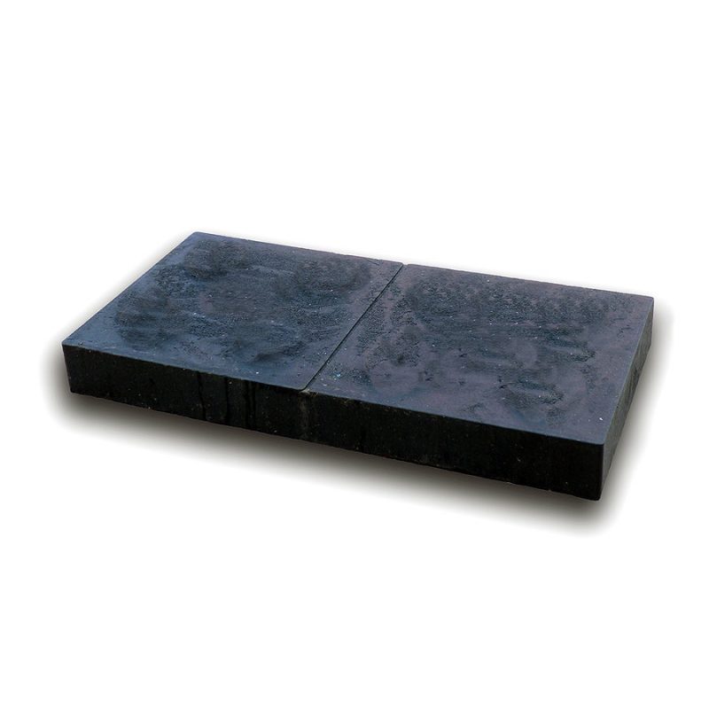 Černá plastová podkládací kostka \"hladká\" FLOMA RePVC - 47,6 x 23,8 x 5,3 cm (cena za 1 ks)