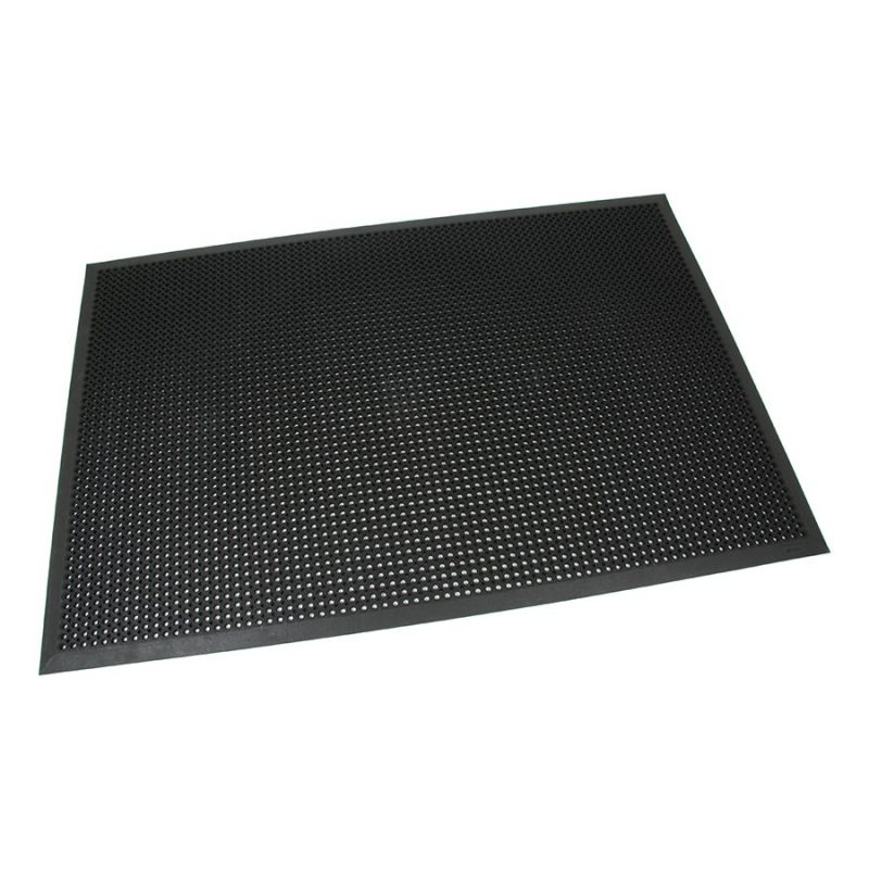 Černá gumová venkovní vstupní rohož s obvodovou hranou Octomat Mini - 90 x 150 x 1,2 cm (cena za 1 ks)