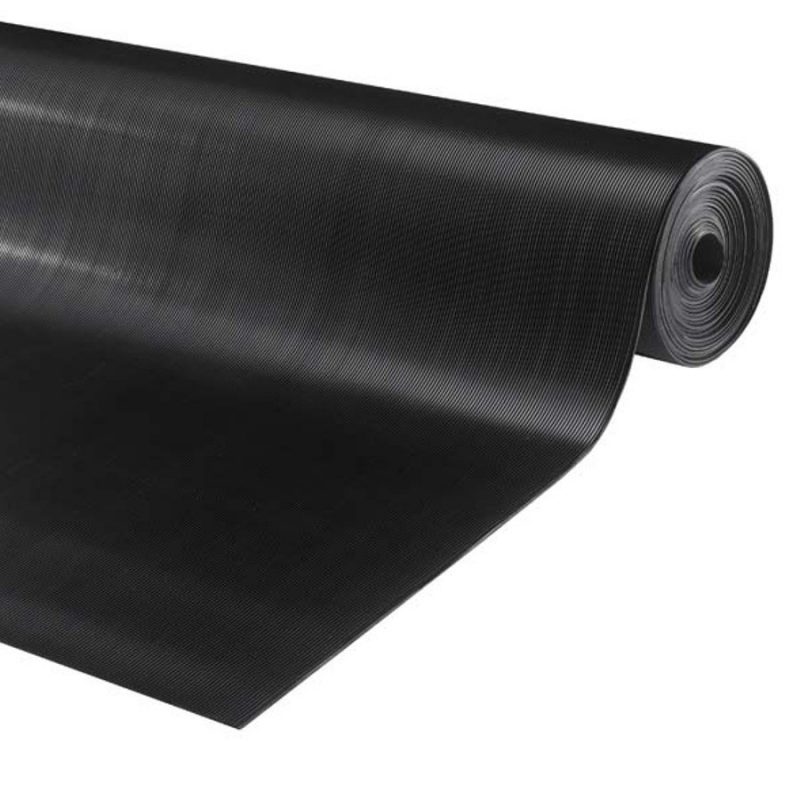 Černá průmyslová protiskluzová podlahová guma FLOMA Alfa - 10 m x 100 cm x 0,3 cm (cena za 1 ks)