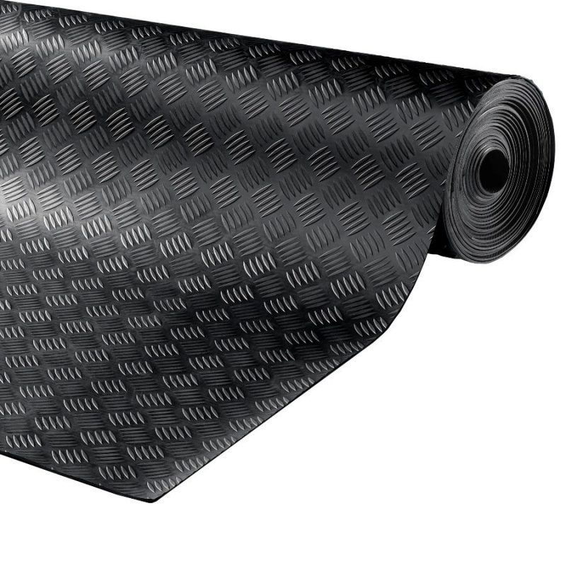 Černá průmyslová protiskluzová podlahová guma FLOMA Delta - 10 m x 150 cm x 0,3 cm (cena za 1 ks)