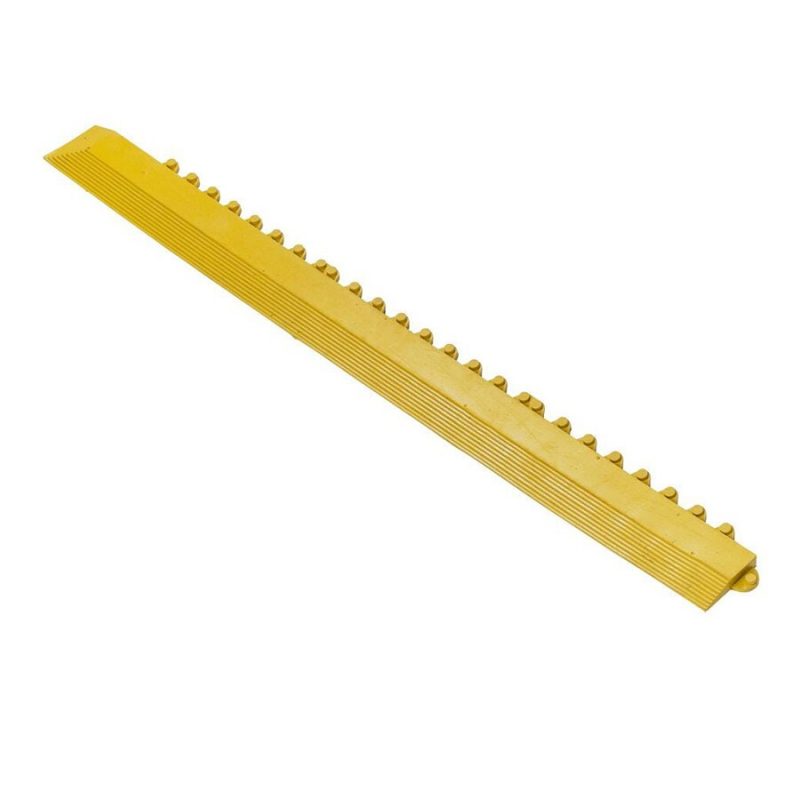Žlutá gumová náběhová hrana \"samec\" pro rohože Fatigue - 100 x 7,5 cm (cena za 1 ks)