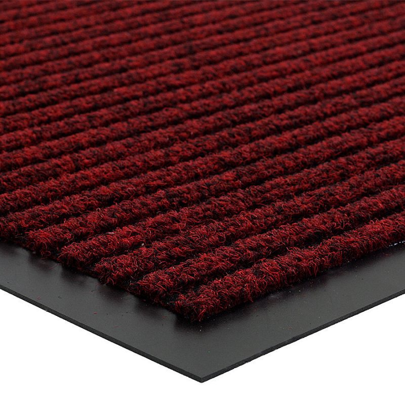 Červená vnitřní čistící vstupní rohož FLOMA Everton - délka 80 cm, šířka 120 cm a výška 0,6 cm (cena za 1 ks)