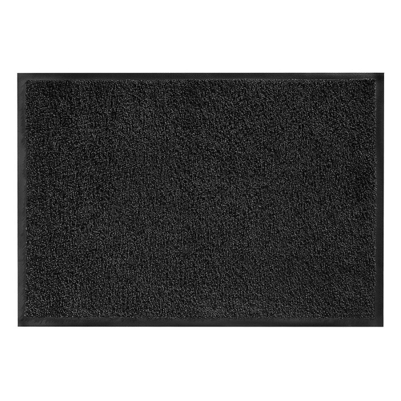 Antracitová vnitřní čistící pratelná vstupní rohož FLOMA Magic - 75 x 85 x 1 cm (cena za 1 ks)