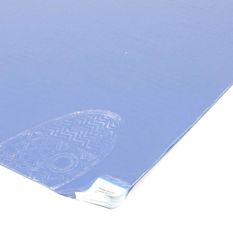 Modrá lepící dezinfekční dekontaminační rohož Sticky Mat, FLOMA - 60 x 115 cm - 60 listů (cena za 1 ks)