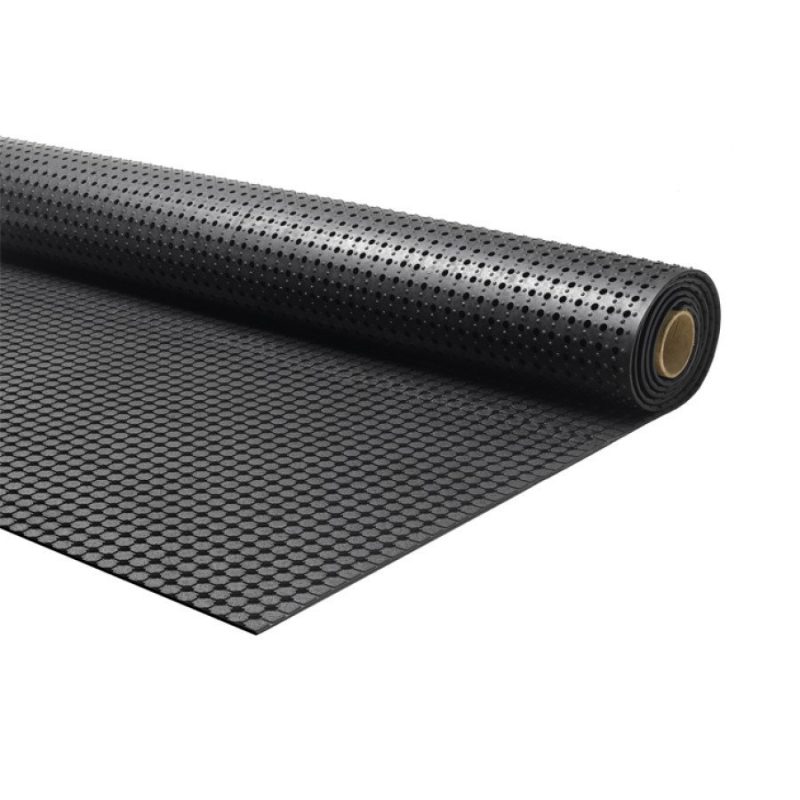 Černá průmyslová protiskluzová podlahová guma FLOMA Forte - 10 m x 90 cm x 1 cm (cena za 1 ks)