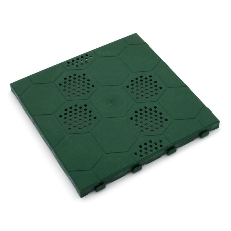 Zelená plastová terasová dlažba Linea Easy - 39 x 39 x 2,65 cm (cena za 1 ks)