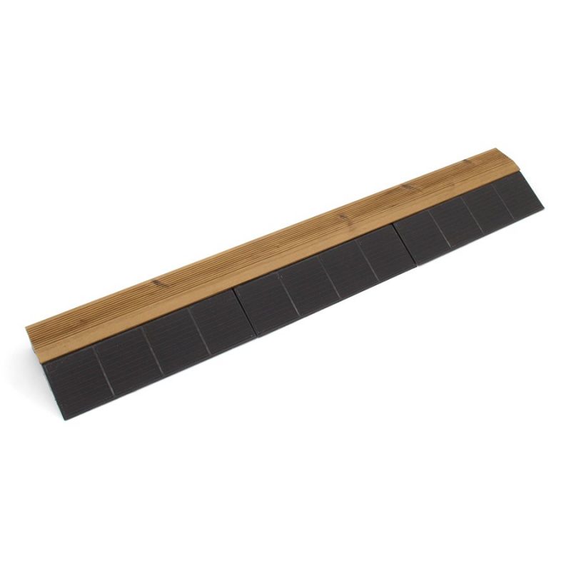 Dřevěný nájezd \"samec\" pro terasovou dlažbu Linea Combi-Wood - 118 x 20,5 x 6,5 cm (cena za 1 ks)