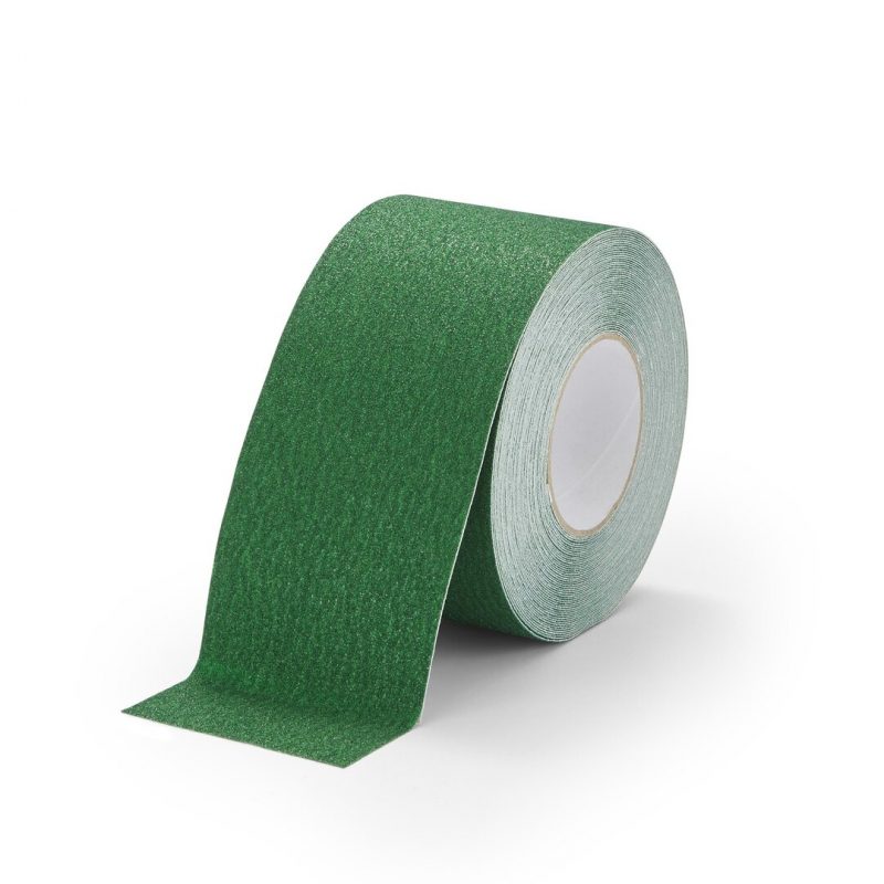 Zelená korundová protiskluzová páska FLOMA Standard - 18,3 x 10 cm tloušťka 0,7 mm (cena za 1 ks)