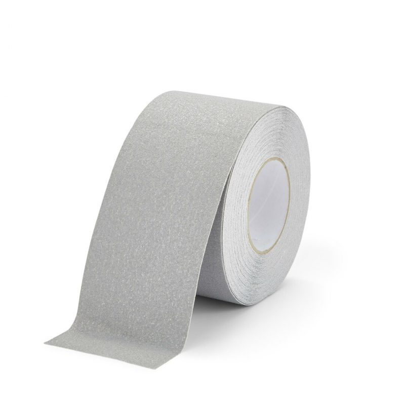 Šedá korundová protiskluzová páska FLOMA Standard - 18,3 x 10 cm tloušťka 0,7 mm (cena za 1 ks)