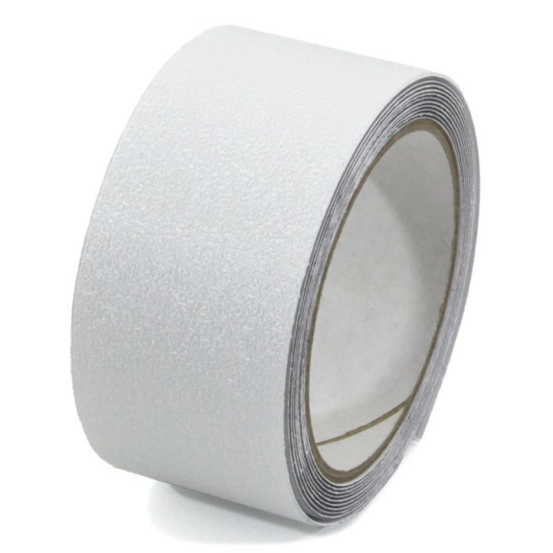 Průhledná plastová voděodolná protiskluzová páska FLOMA Aqua-Safe - 3 x 5 cm tloušťka 0,7 mm (cena za 1 ks)