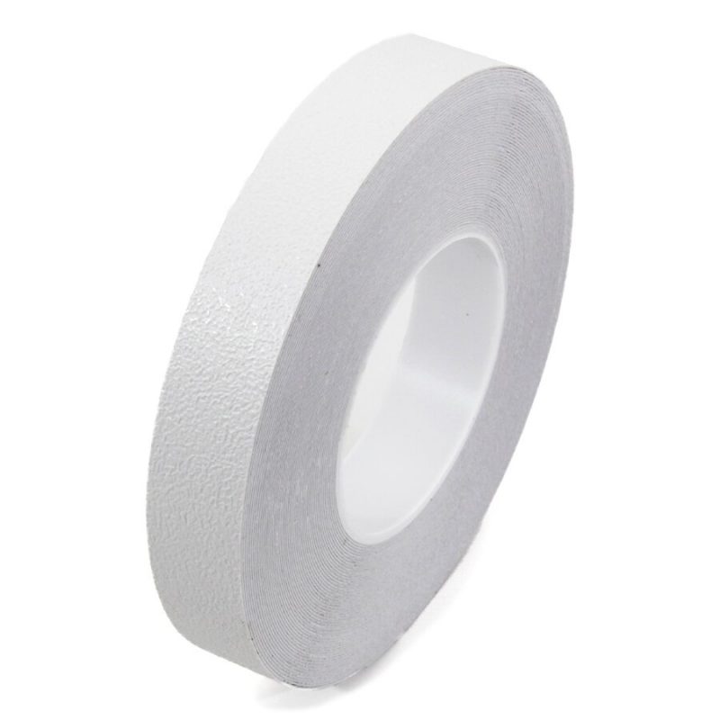 Bílá plastová voděodolná protiskluzová páska FLOMA Aqua-Safe - 18,3 x 2,5 cm tloušťka 0,7 mm (cena za 1 ks)