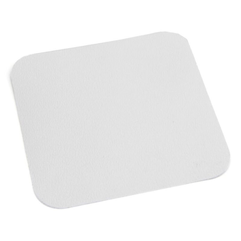 Bílá plastová voděodolná protiskluzová páska (dlaždice) FLOMA Aqua-Safe - 14 x 14 cm tloušťka 0,7 mm (cena za 1 ks)